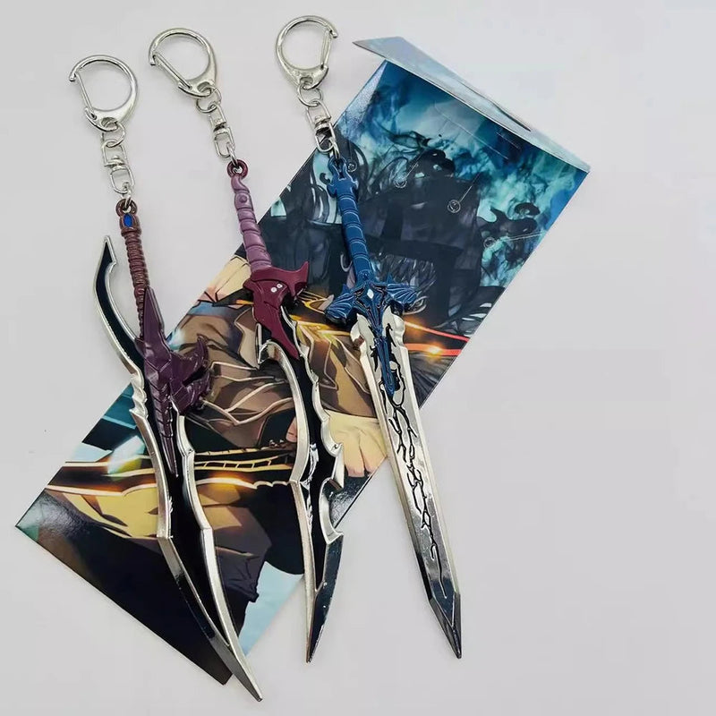 Chaveiro e Colar Sword of Leveling