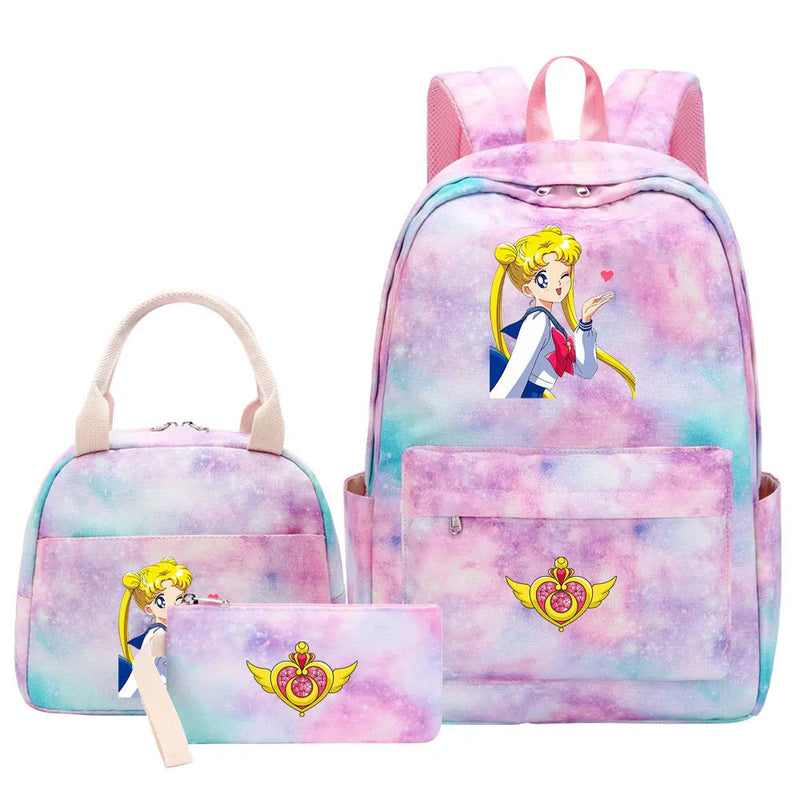 Mochila Lua Mágica Sailor Moon 3 Peças