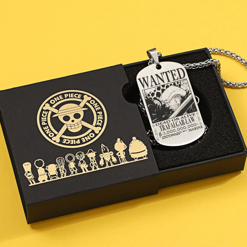 COLAR DOG TAG ONE PIECE EM AÇO