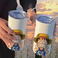 Copo com Canudo One Piece