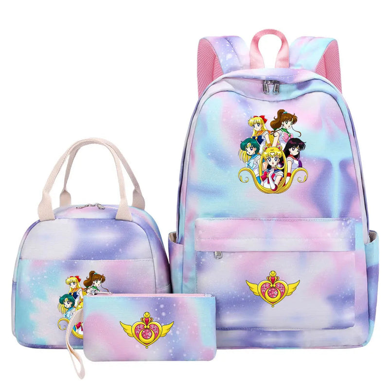 Mochila Lua Mágica Sailor Moon 3 Peças