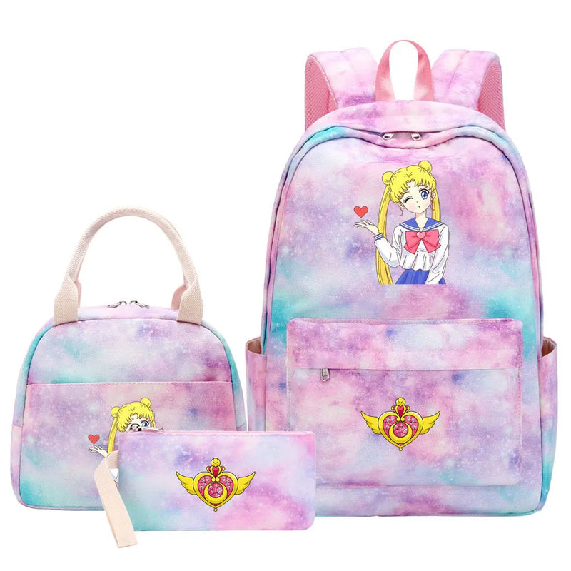 Mochila Lua Mágica Sailor Moon 3 Peças