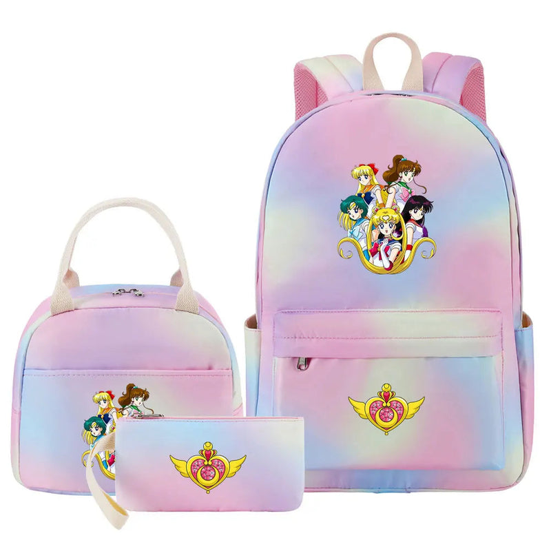 Mochila Lua Mágica Sailor Moon 3 Peças