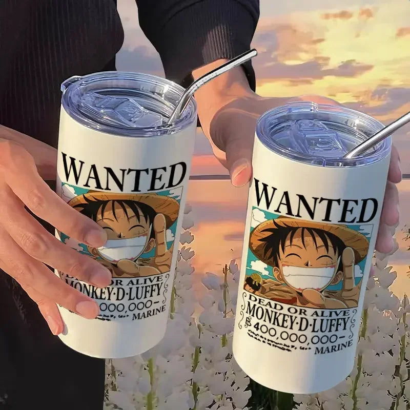 Copo com Canudo One Piece
