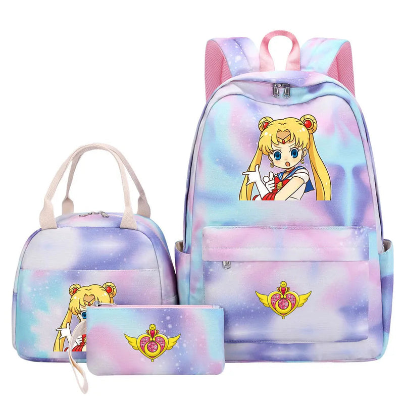 Mochila Lua Mágica Sailor Moon 3 Peças