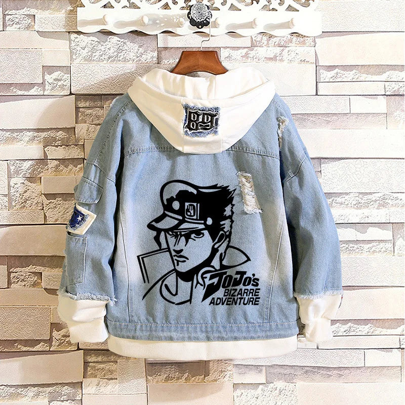Jaqueta Jeans Jojo Bizarre Adventure