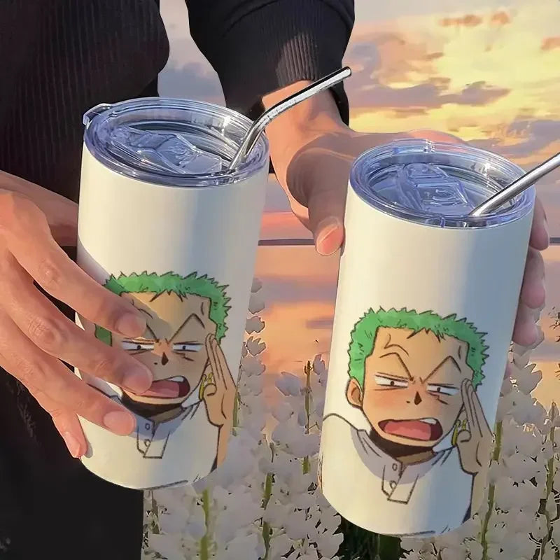 Copo com Canudo One Piece