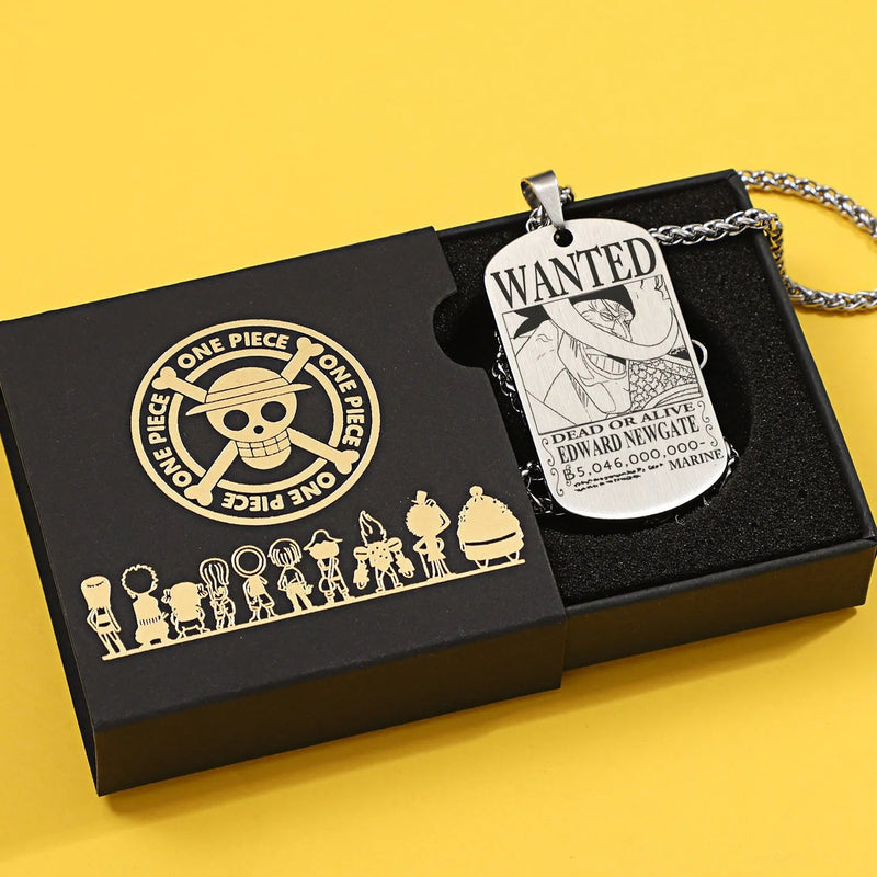 COLAR DOG TAG ONE PIECE EM AÇO