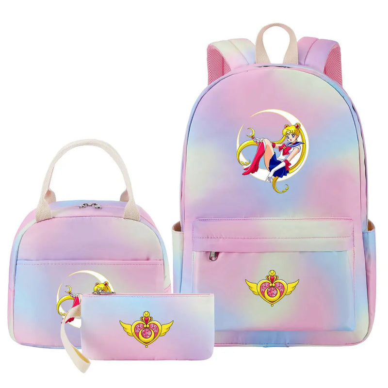 Mochila Lua Mágica Sailor Moon 3 Peças