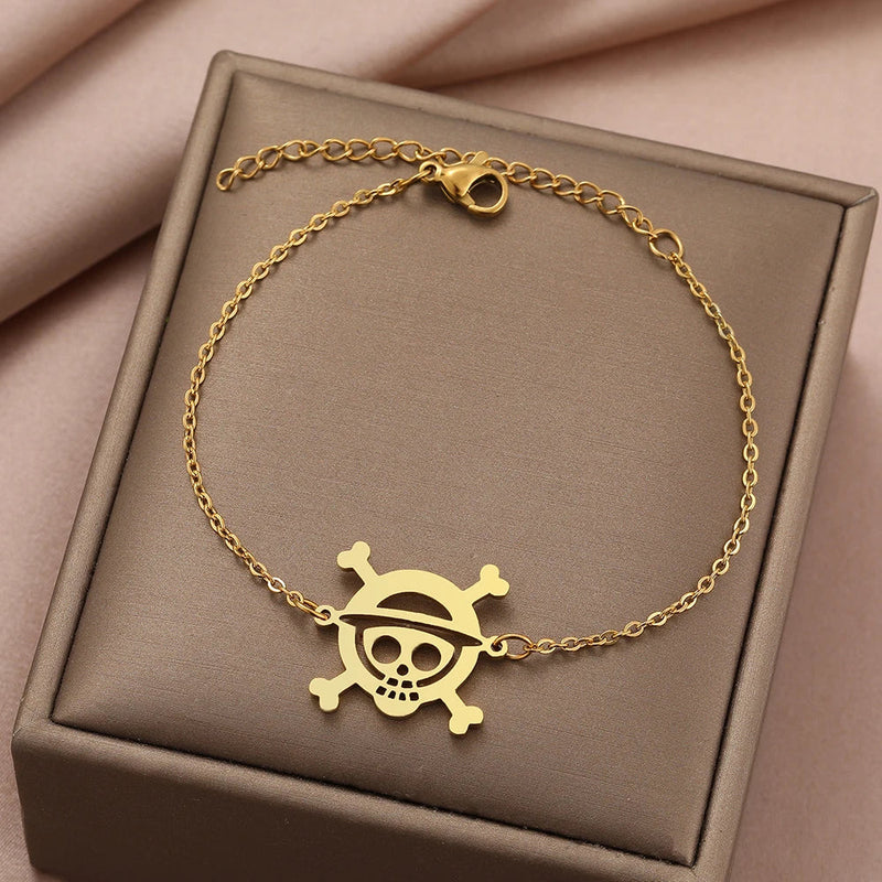 COLAR E PINGENTE PIRATA - ONE PIECE