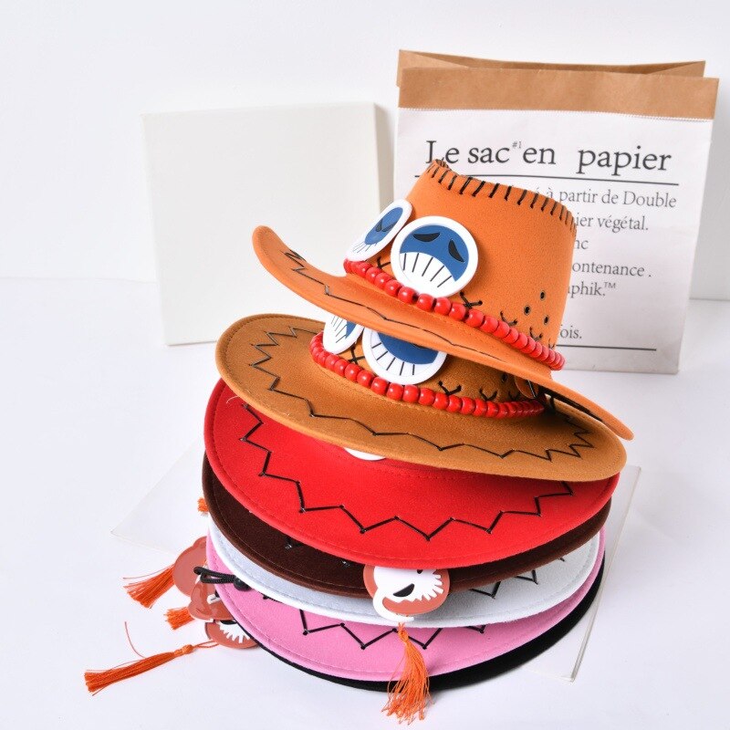 Chapéu Portgas D Ace Fantasia Cosplay