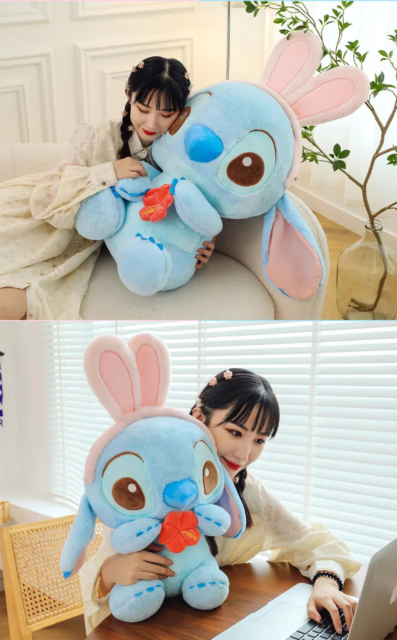 Pelúcia Gigante Stitch & Angel Feliz Páscoa