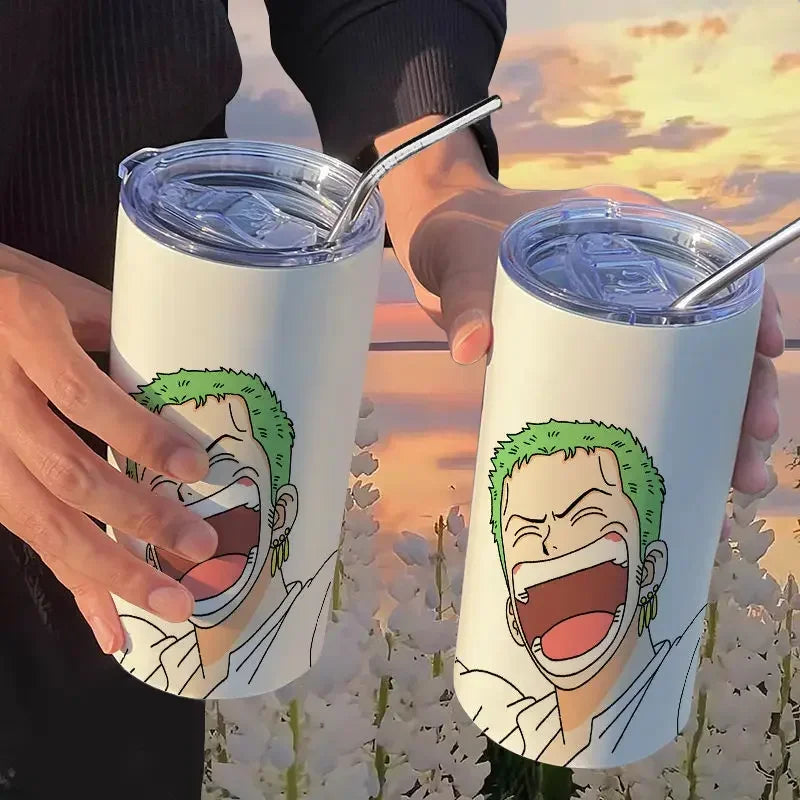 Copo com Canudo One Piece