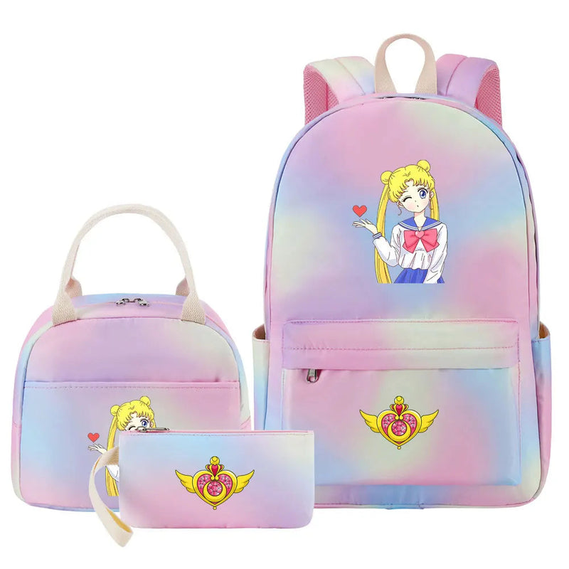 Mochila Lua Mágica Sailor Moon 3 Peças