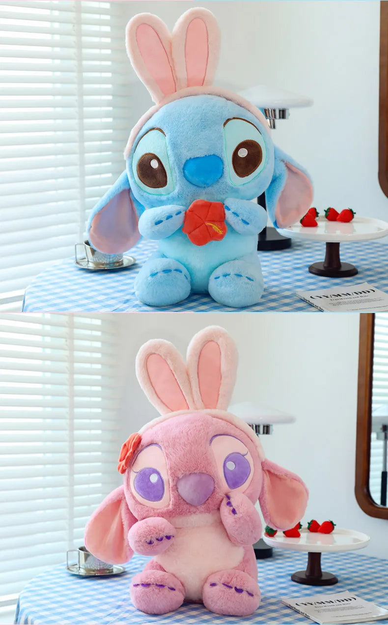 Pelúcia Gigante Stitch & Angel Feliz Páscoa