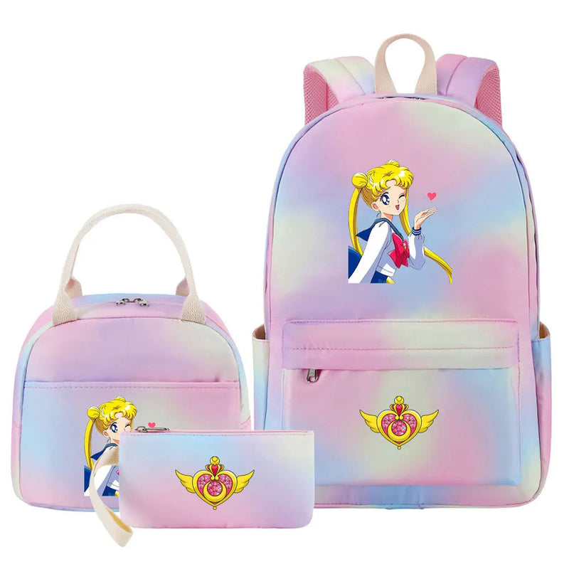 Mochila Lua Mágica Sailor Moon 3 Peças