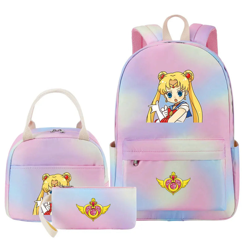Mochila Lua Mágica Sailor Moon 3 Peças