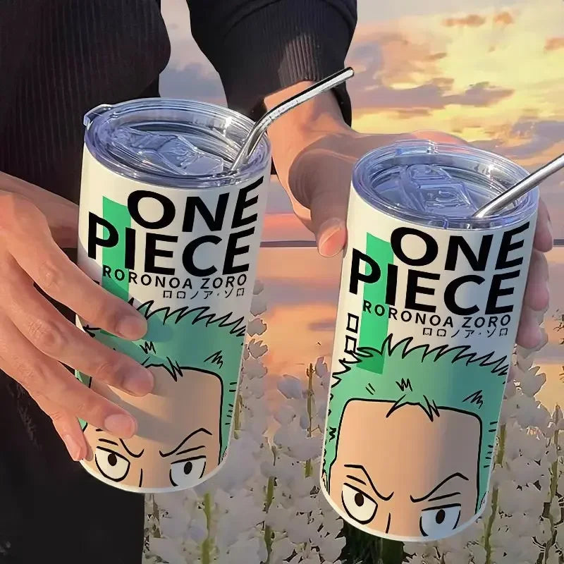 Copo com Canudo One Piece