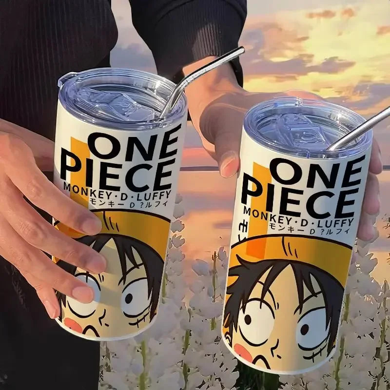 Copo com Canudo One Piece