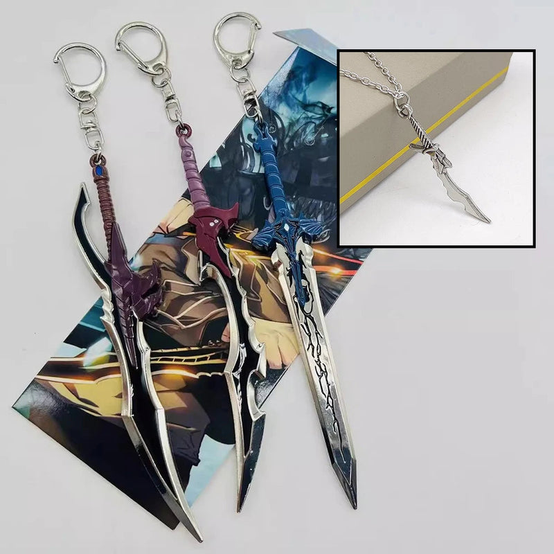 Chaveiro e Colar Sword of Leveling