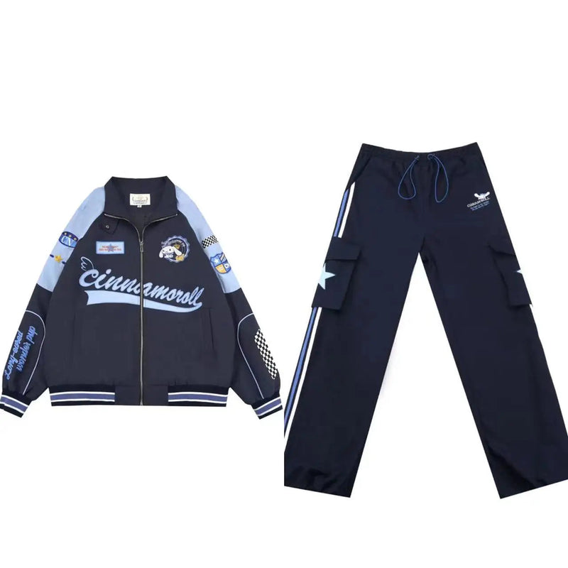 Conjunto Jaqueta Racer Sanrio Y2k Cinnamoroll