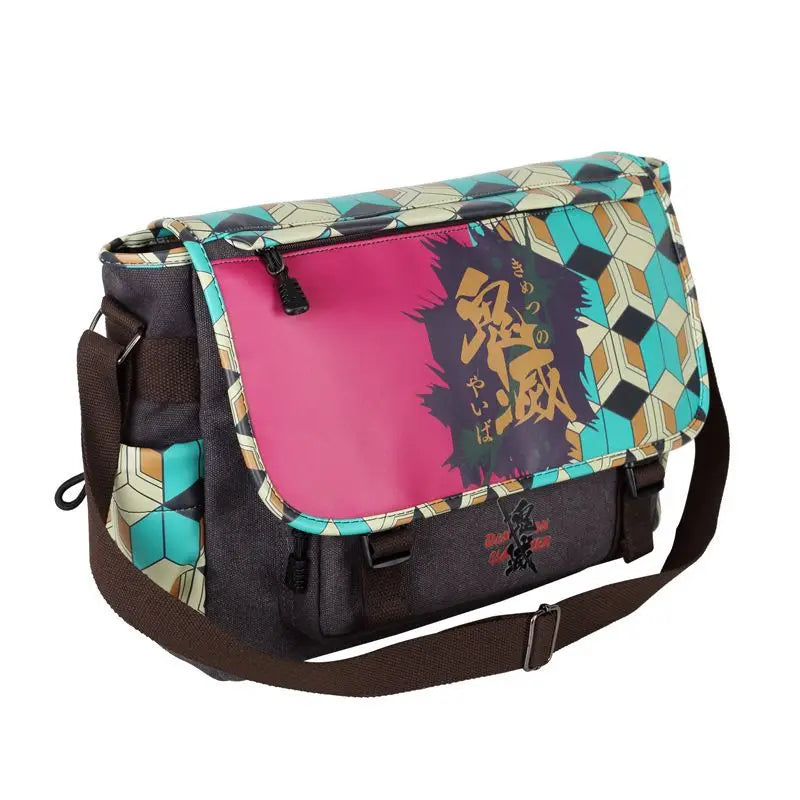 Bolsa Carteiro Couro Anime Mix