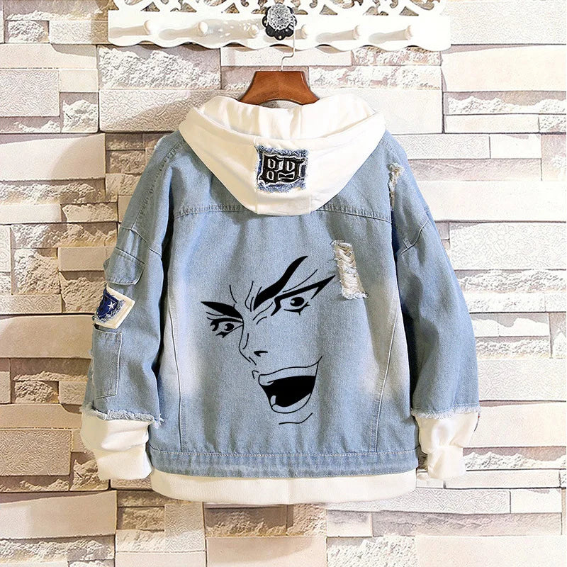 Jaqueta Jeans Jojo Bizarre Adventure