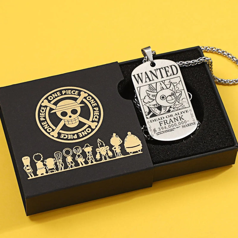 COLAR DOG TAG ONE PIECE EM AÇO