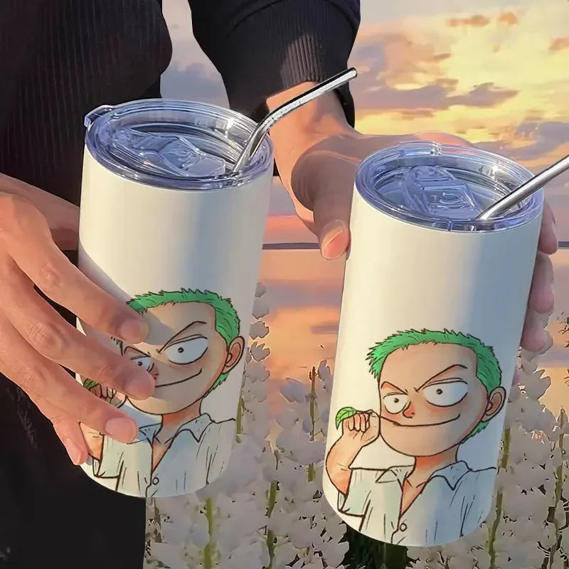Copo com Canudo One Piece
