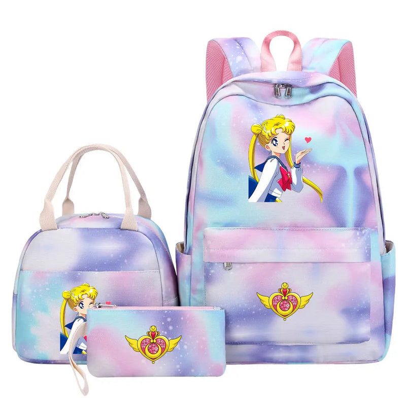 Mochila Lua Mágica Sailor Moon 3 Peças