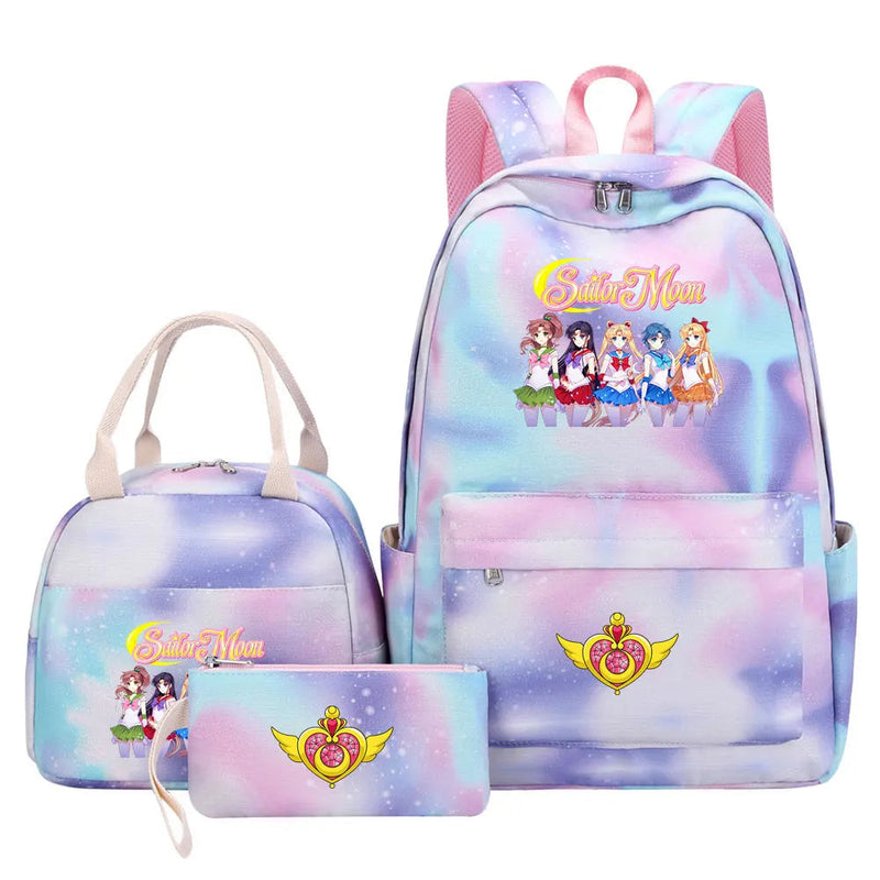 Mochila Lua Mágica Sailor Moon 3 Peças