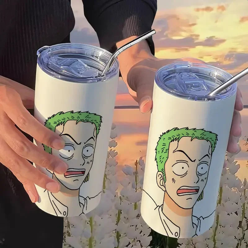 Copo com Canudo One Piece